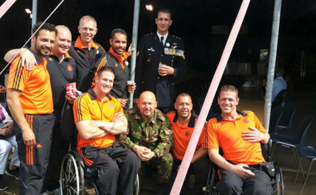 25-06-2016 | Marco Kroon  ontmoet deelnemers Invictus Games