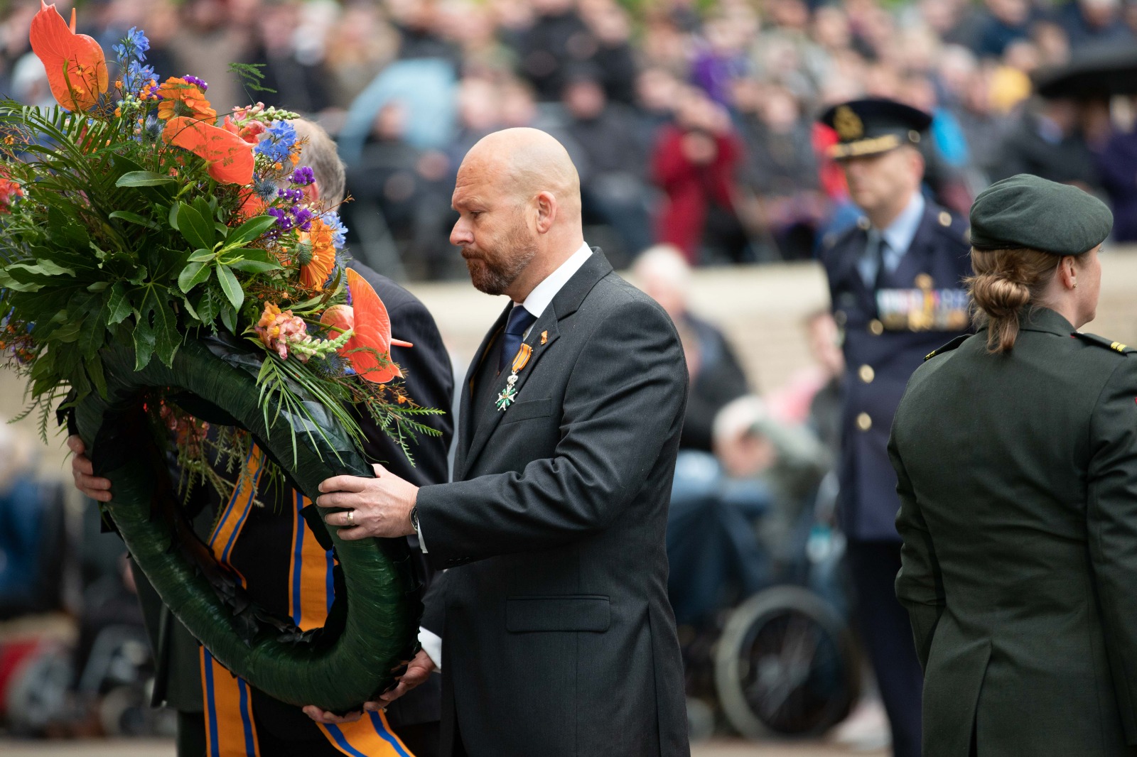 2019-05-04 | Marco Kroon bij Dodenherdenking Grebbeberg