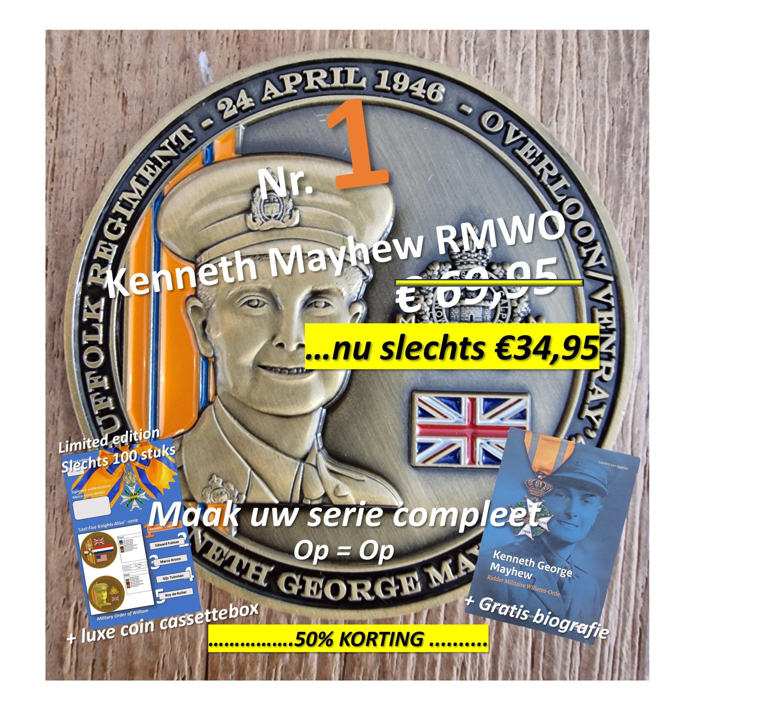 Coin-serie 'Five Knights' nr 1 Kenneth Mayhew RMWO