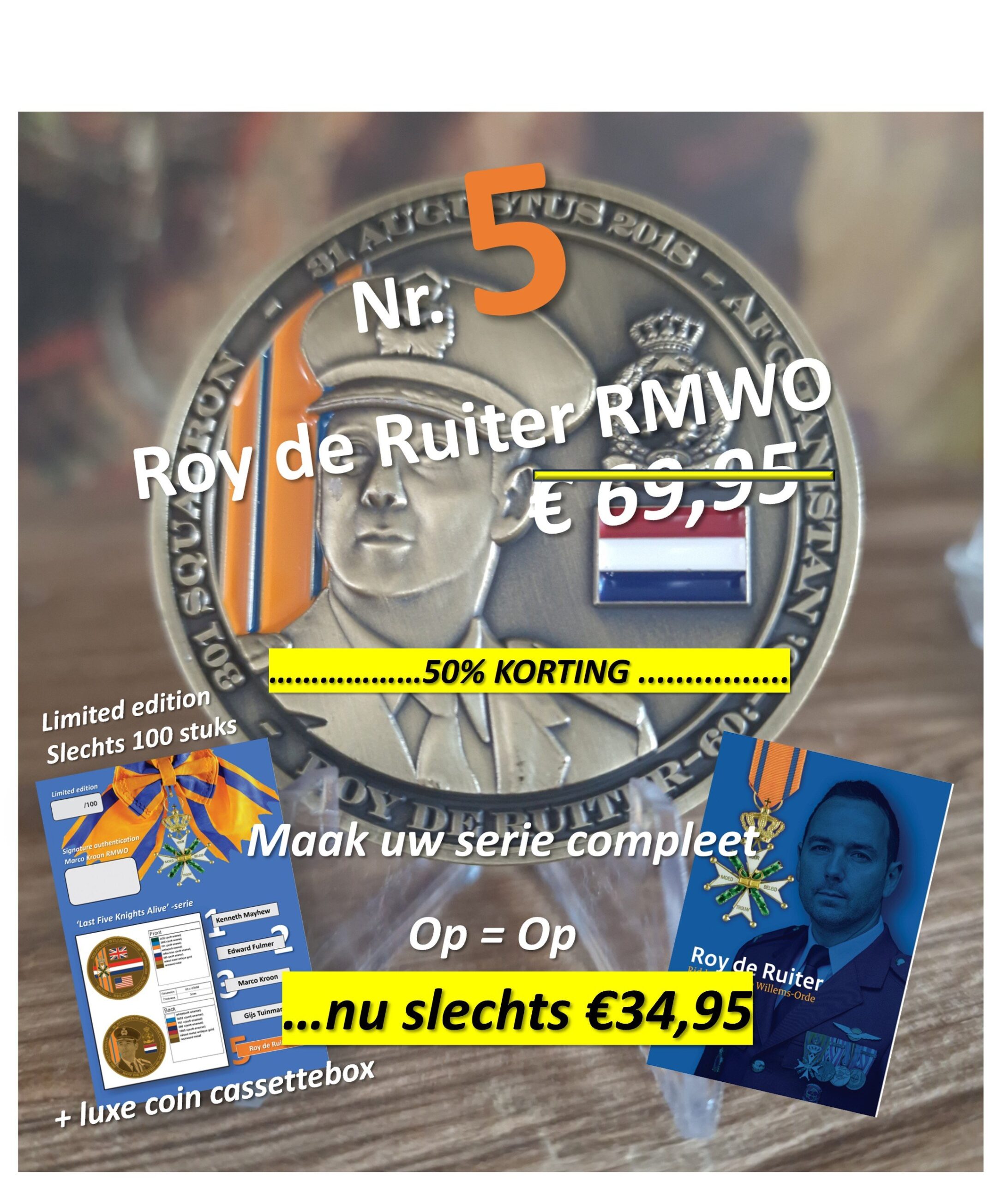 Coin-serie 'Five Knights' nr 5 Roy de Ruiter RMWO